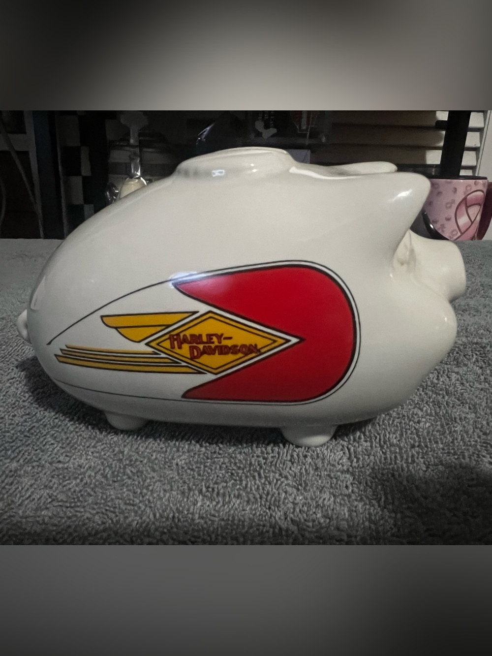 Harley-Davidson Ceramic Mini Hog Bank